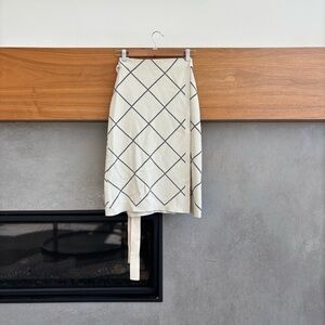 Proenza Schouler Striped Knee-Length Skirt, Size XS